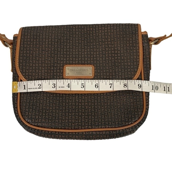 Vintage Ted Lapidus Monogram CrossBody Bag Purse - Picture 7 of 8